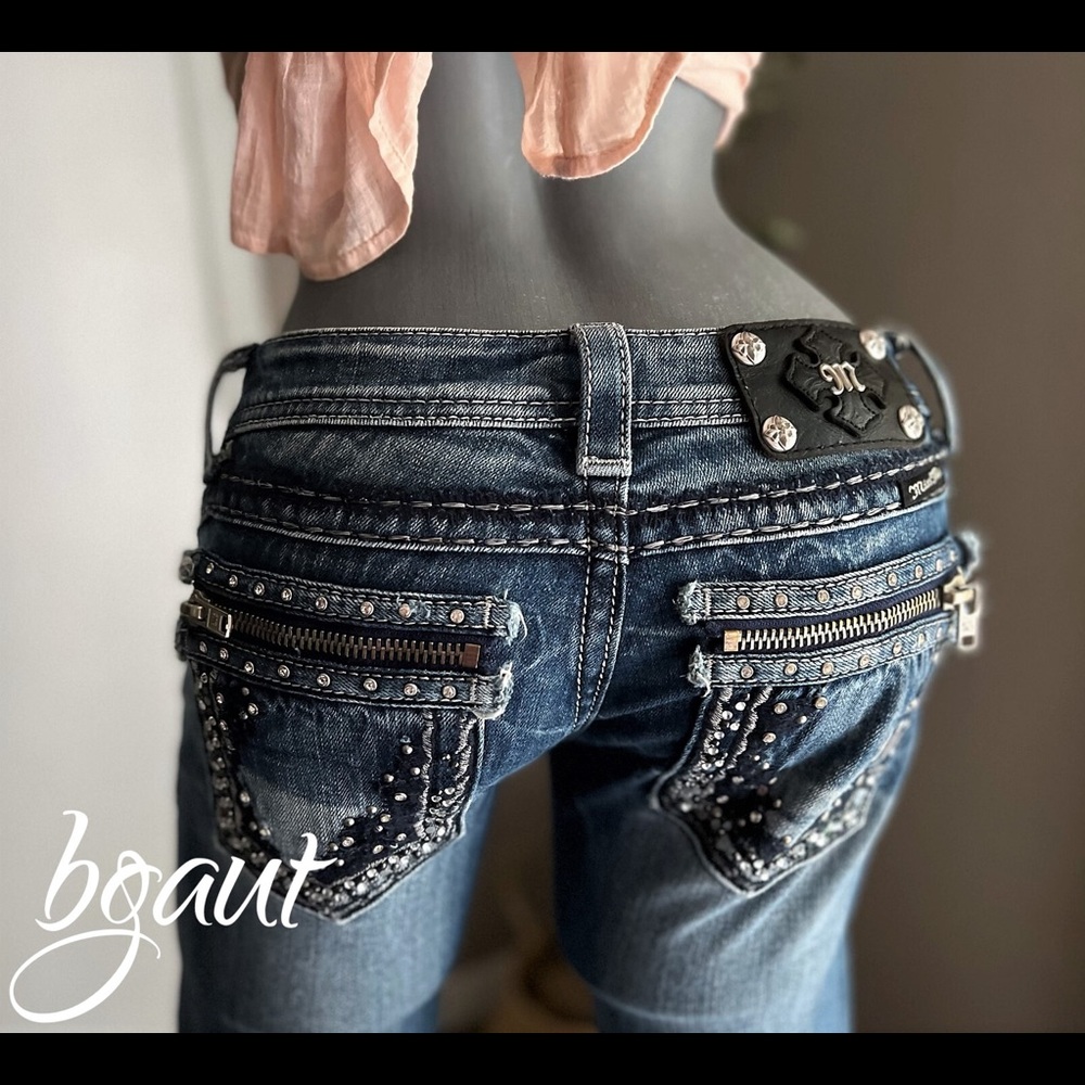 Miss Me Boot Jeans Style JE5732BR- 25 - Picture 7 of 14